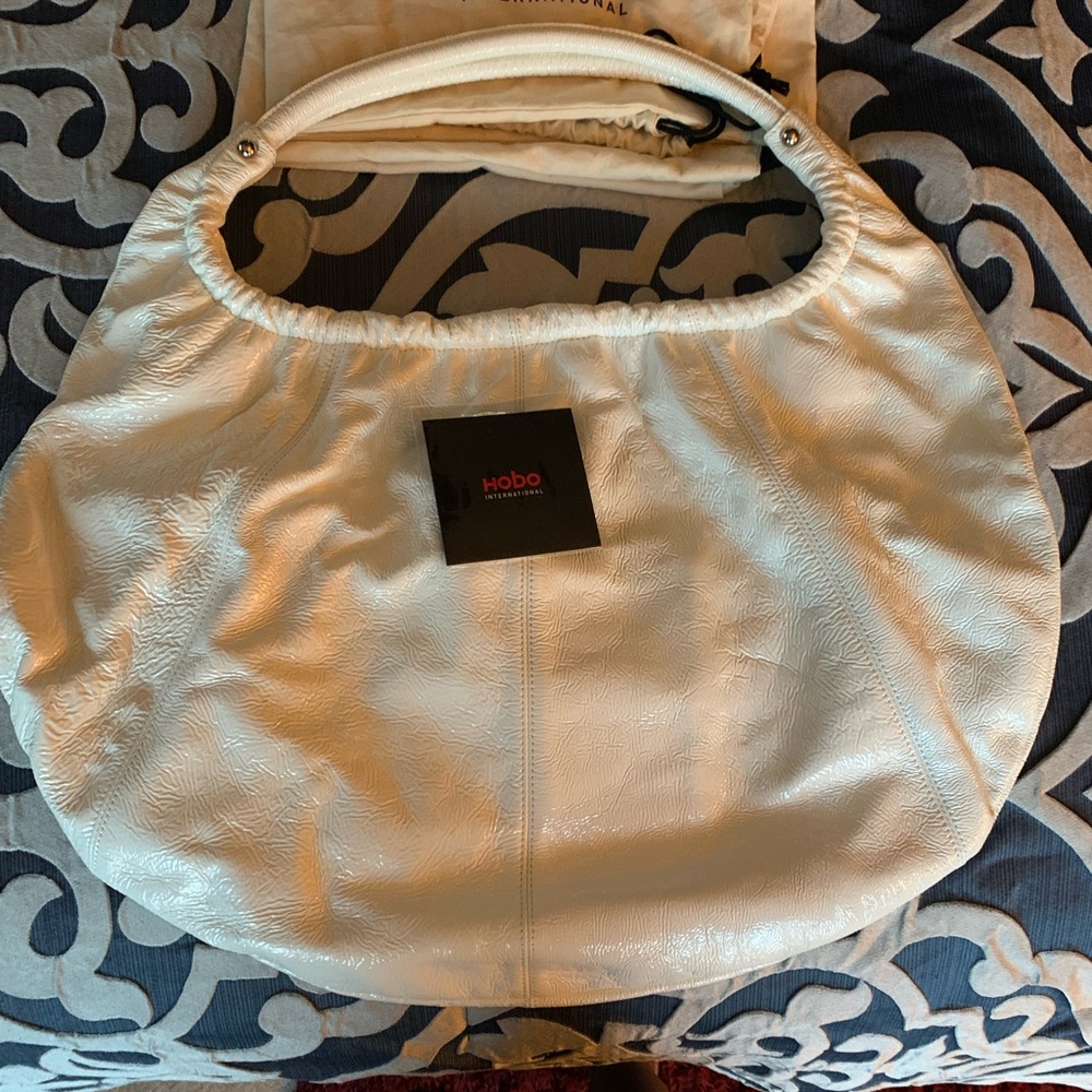 White Patent Bag